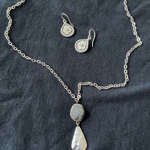 Silpada necklace and earrings set